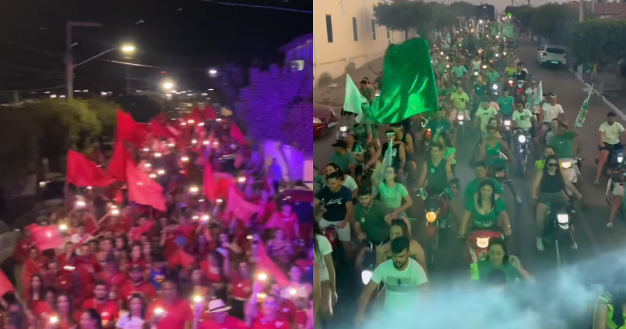 Orlando e Camila medem forças nas ruas de Nova Palmeira