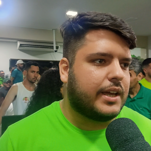 João Neto durante convenção do PDT de 2024- Foto: Anderson Eliziário