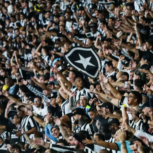 Torcida do Botafogo no jogo contra o Palmeiras pela Libertadores
Botafogo/Flickr