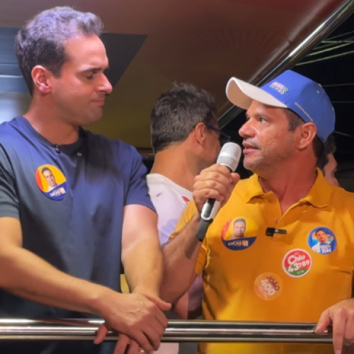 “Tenho certeza de que você vai ganhar no 1º turno”, diz Orlando Pereira a Lucas Ribeiro